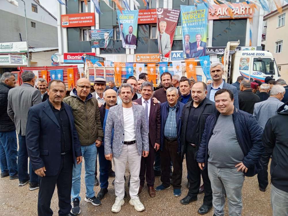 Sulusaray Belediye Başkan Adayı Halil DEMİRKOL'a Derneğimiz olarak destek
